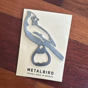 NEW Metalbird.com Cardinal Can Opener USA Made Gift Outdoor Bird Lover Laser Cut